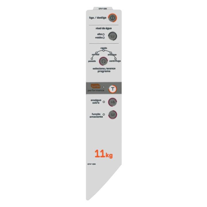 Painel Decorativo Compatível Lavadora Brastemp BWC11A CP1293 CP Placas