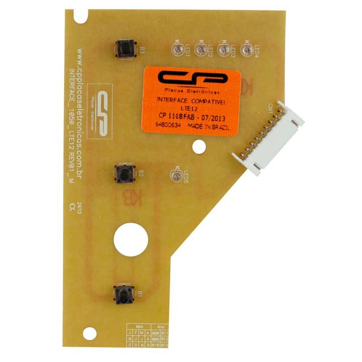 Placa Interface para Lavadora Electrolux CP1118 Bivolt