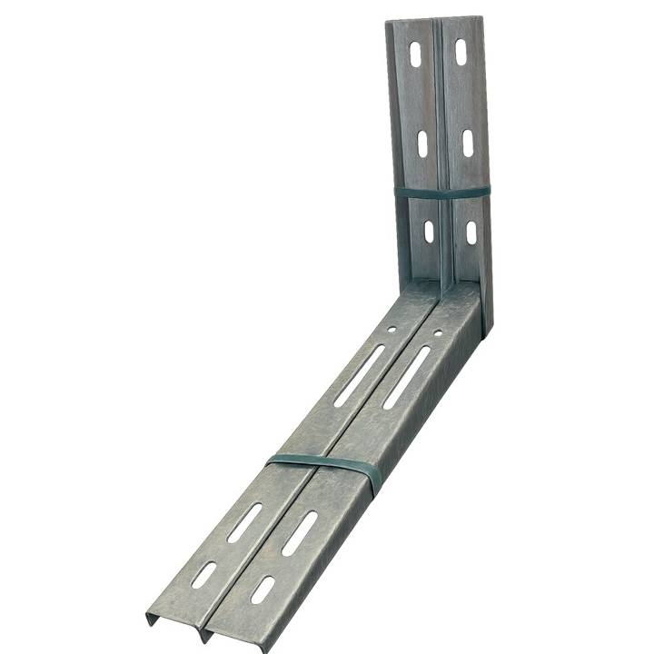 Suporte para Condensadora EOS até 45kg Par 500mm Perfil U Slim Galvanizado a Fogo 500PUXGF