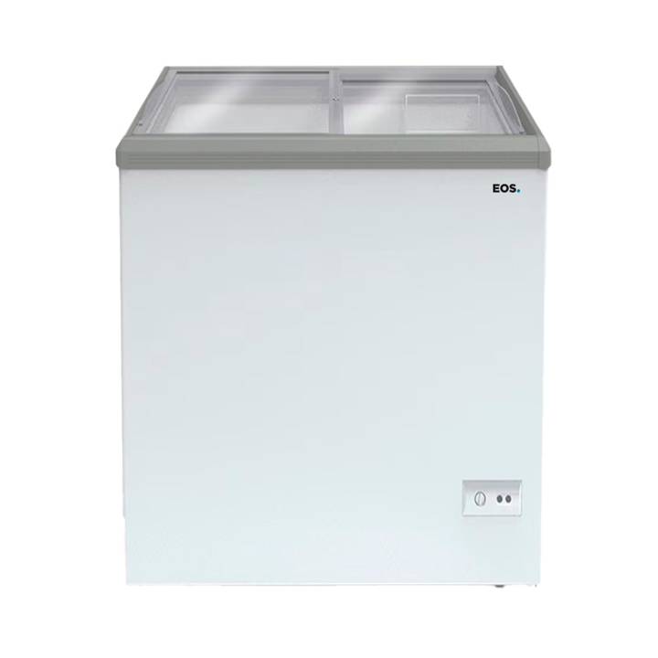 Freezer Expositor Horizontal EOS 120 Litros Eco Gelo com Tampa de Vidro EEH120XX 220V