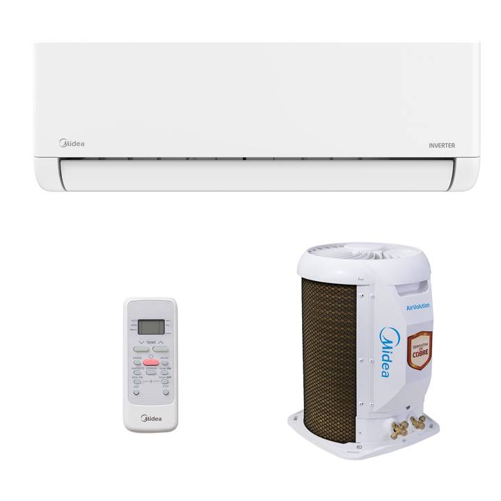 Ar-Condicionado Split Inverter 9000 BTUs Midea Airvolution Lite High Wall Só Frio 42EBVCA09M5/38TBVCA09M5 220V