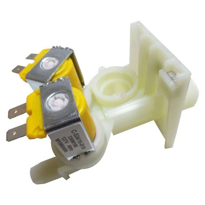Válvula Água Dupla 110V Lavadora Brastemp/Consul Bwh/Bwk/Bwn/Bws15 Cwe15/16