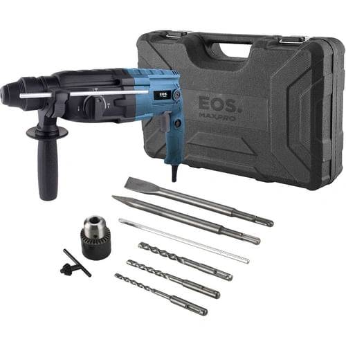 Martelete Perfurador e Rompedor SDS Plus Profissional EOS MaxPro 850W 220V com Maleta e Acessórios EFM01PRO 220V