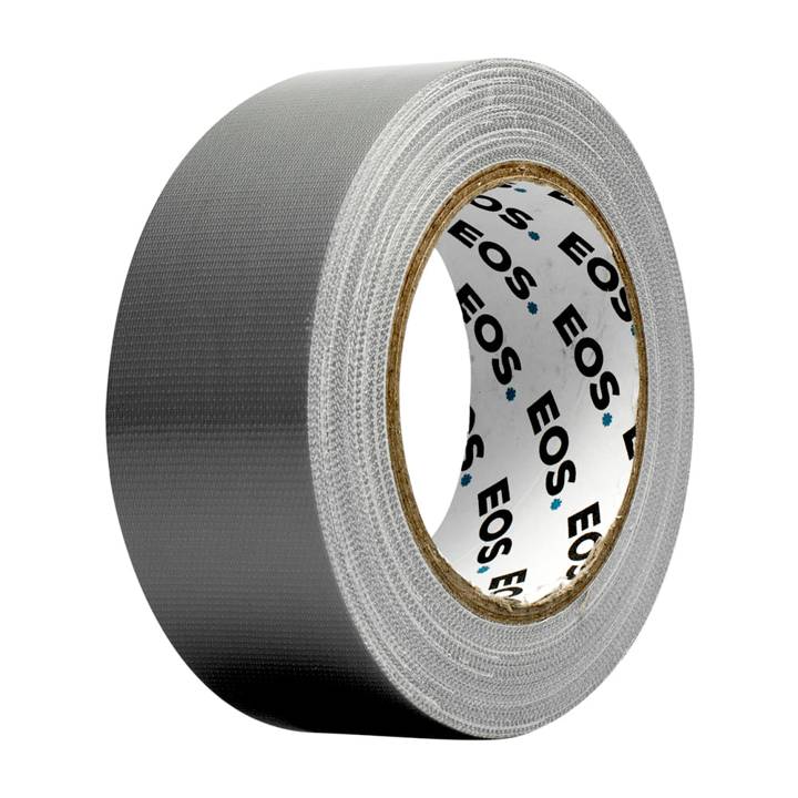 Fita Multiuso Isolante EOS Cinza Tipo Silver Tape com Alta Aderência 25m x 48mm