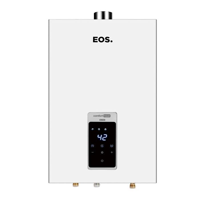 Aquecedor de Água a Gás EOS Digital 20 Litros (Gás Liquefeito de Petróleo) Exaustão Forçada Branco EAQ200GD Bivolt
