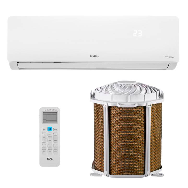Ar-Condicionado Split Inverter 9000 BTUs EOS Smart Connect High Wall Quente e Frio EAS9000IQFE/EAS9000IQFI 220V
