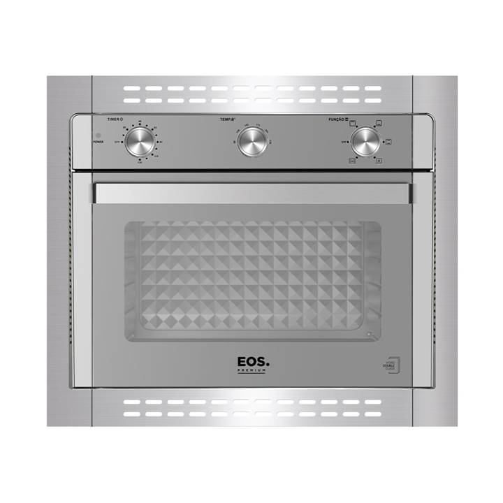 Forno e Air Fryer de Bancada ou Embutir EOS Premium 47 Litros Inox Vidro Espelhado EFE472EAFE 220V