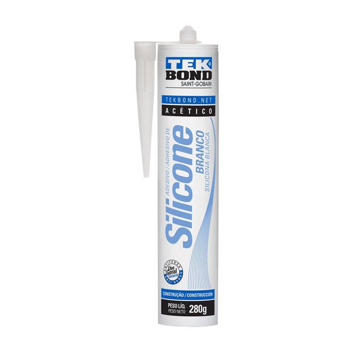 Selante de Silicone Tekbond Branco Tubo 280g
