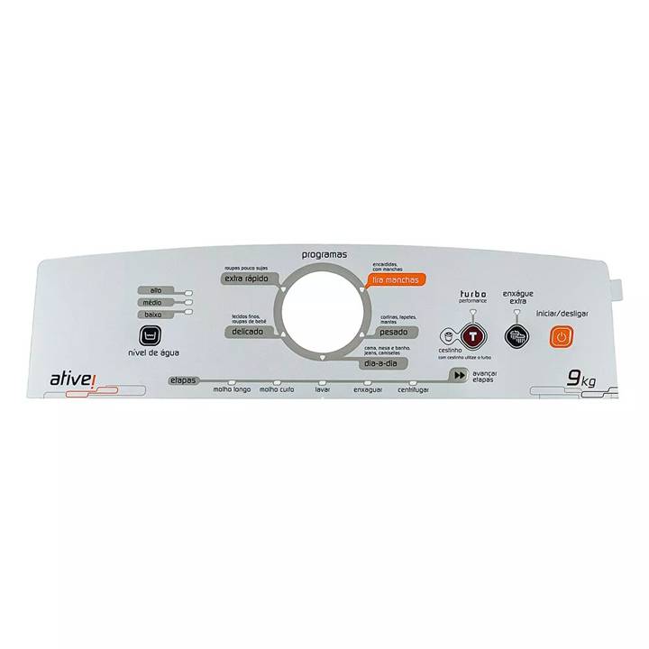 Painel Decorativo Lavadora High W10247043 BWL09B Brastemp