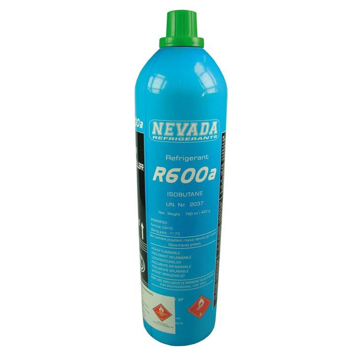 Gás Refrigerante R600a Nevada Cilindro de 420g