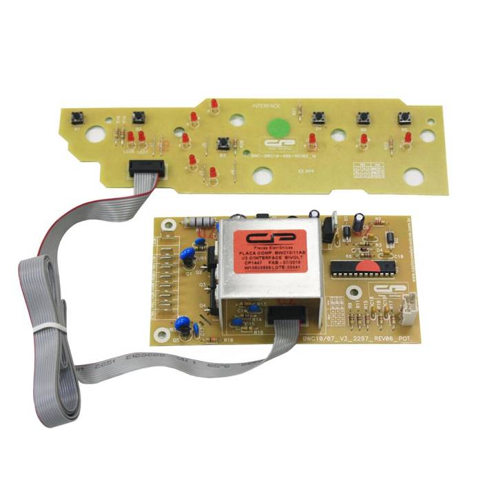 Placa Interface para Lavadora Brastemp W10605809 CP Placas Eletrônicas Bivolt