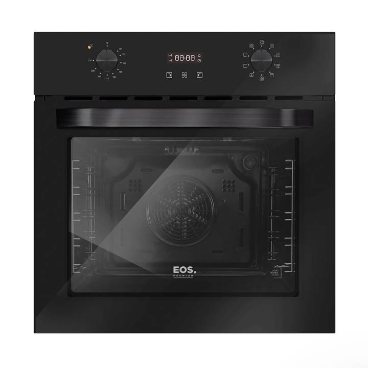 Forno Elétrico de Embutir EOS 72 Litros Convection Timer Digital e Porta de Vidro All Black EFE72EPH 220V