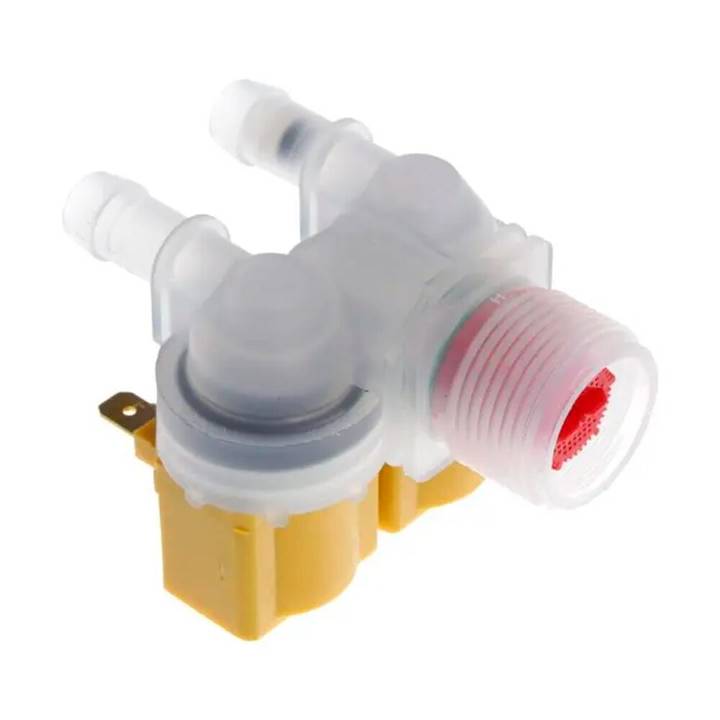 Válvula de Entrada de Água e Saída Dupla para Lavadora Electrolux A10414101 / 64287453 Sem Suporte e com Rosca Fina 110V