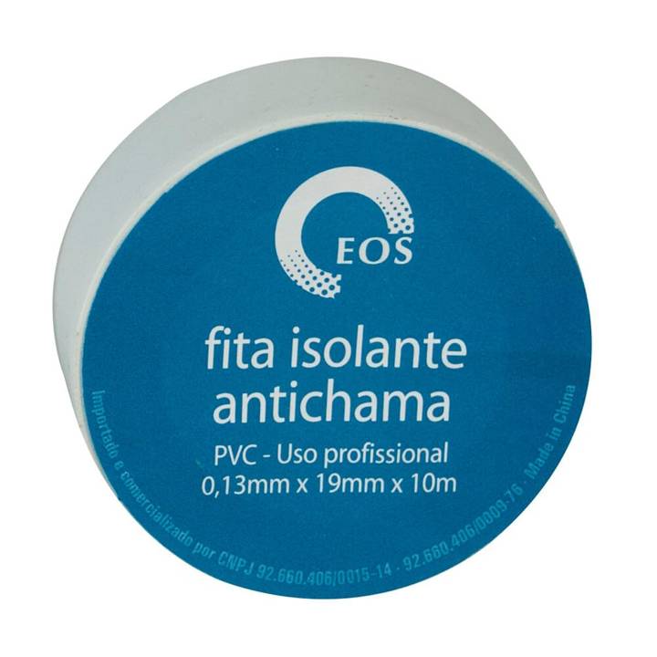 Kit Fita Isolante EOS para Instalação Elétrica 10m x 0,18m Branca - 10 Unidades D117428