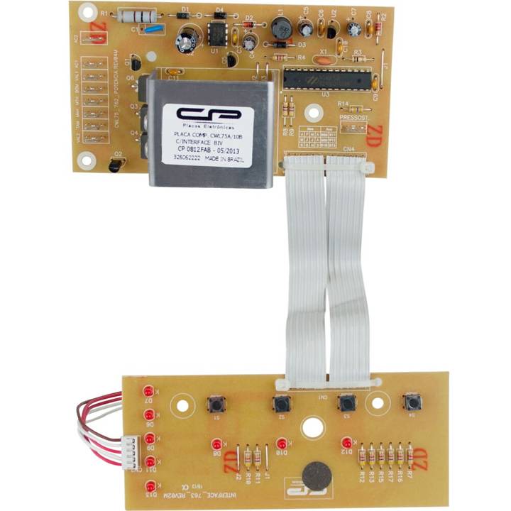 Placa de Potência com Interface para Lavadora Consul CP Placas Eletrônicas 326062222 Bivolt