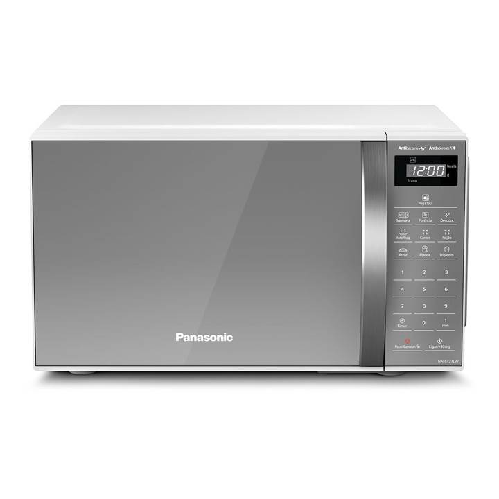 Micro-ondas Panasonic 21 Litros 3 Receitas Branco Espelhado ST27LWRUK 220V