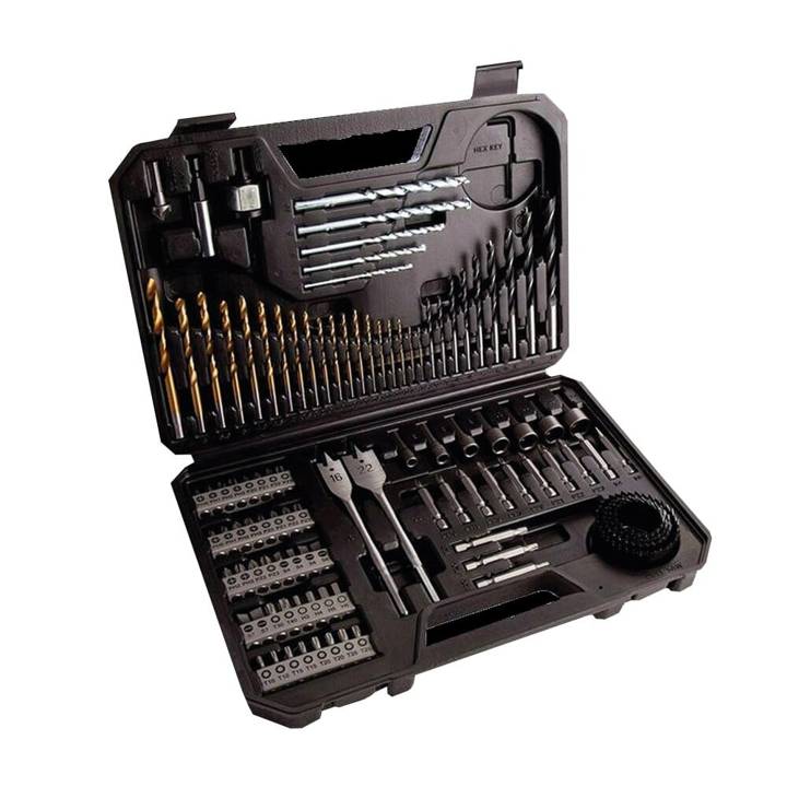 Jogo de Bits e Brocas EOS MaxPro Titanium 110 Peças com Maleta EKF03