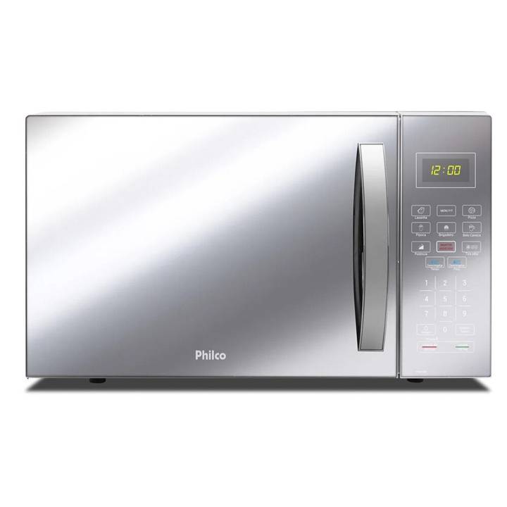 Micro-ondas Philco 28 Litros Inox com Porta Espelhada PMO28EP 110V