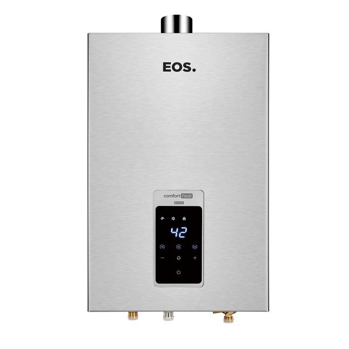 Aquecedor de Água a Gás EOS Digital 20 Litros (Gás Natural) Exaustão Forçada Inox EAQ200GDS-N Bivolt