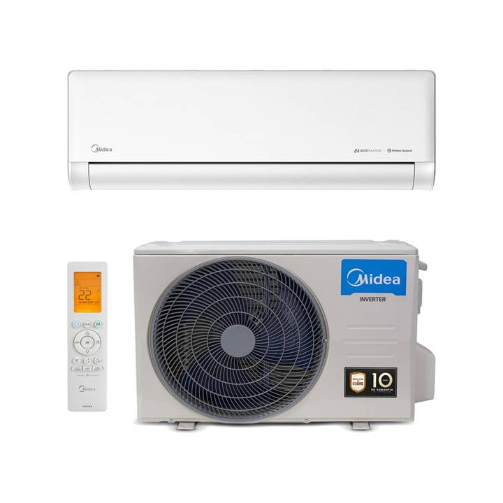 Ar-Condicionado Split Inverter 9000 BTUs Midea AI Ecomaster High Wall Só Frio 42EZVCC09M5/38EZVCC09M5 220V