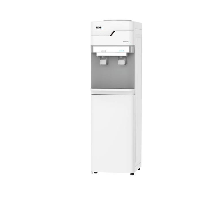 Bebedouro de Coluna para Garrafão com Armário EOS Mineralle Compressor Branco EBC01BCA 110V