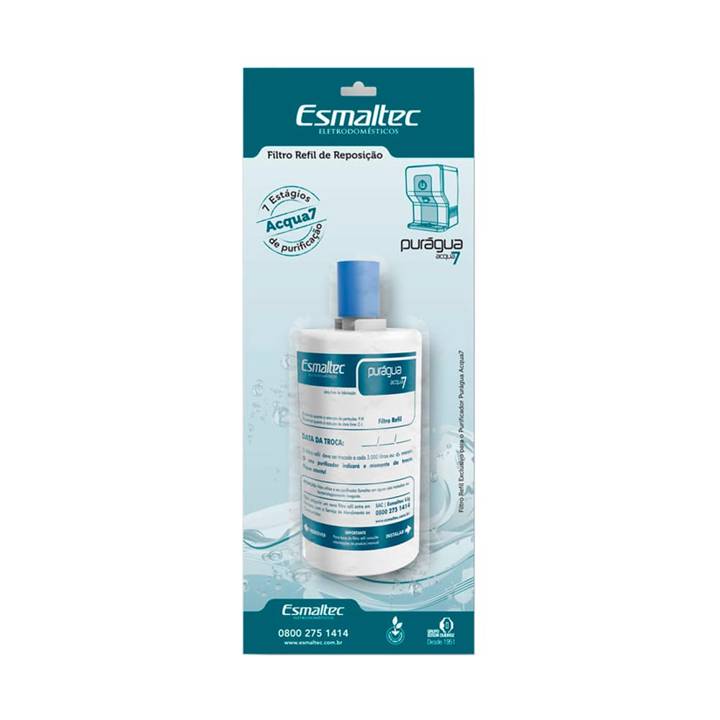 Filtro Refil Esmaltec Original para Purificador Purágua Acqua 7 5490000392