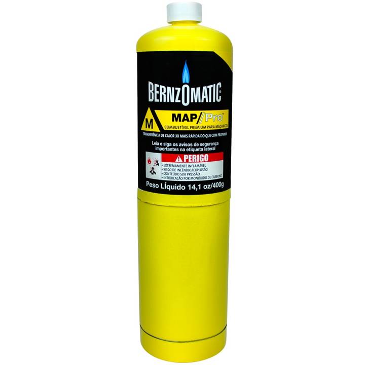 Gás para Maçarico Bernzomatic MAP-Pro 400g GAS0013