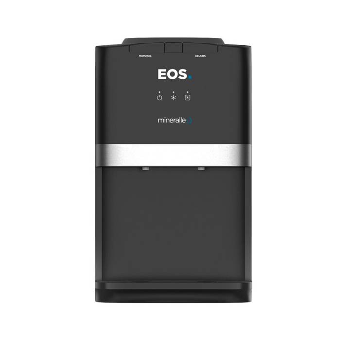 Bebedouro de Mesa para Garrafão EOS Mineralle com Compressor Preto EBC04P 220V