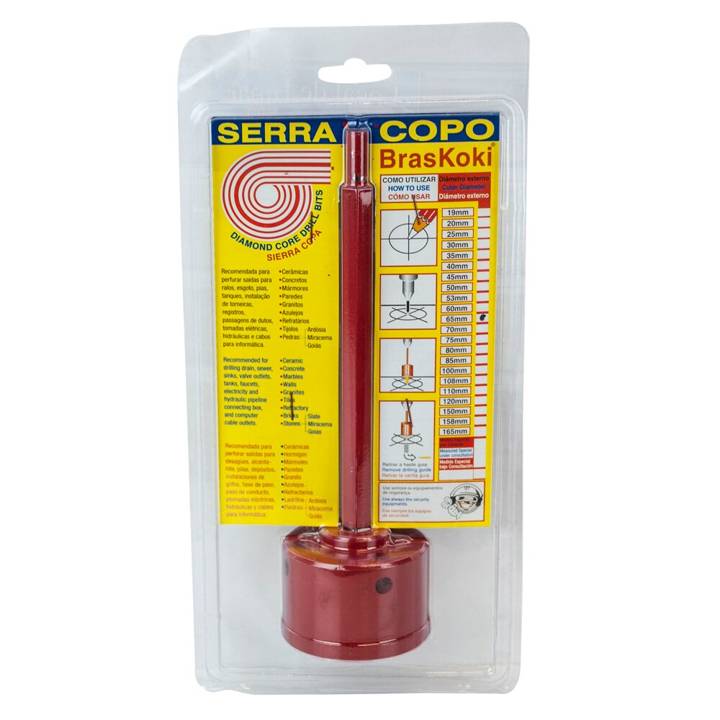 Serra Copo Diamantada 2.1/2 65mm Braskoki