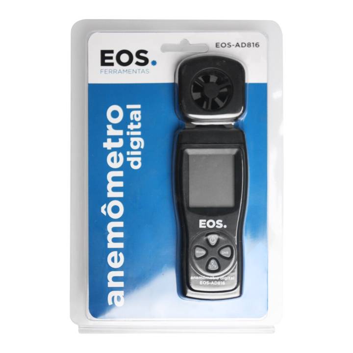 Anemômetro Digital EOS Velocidade e Temperatura EOS-AD816