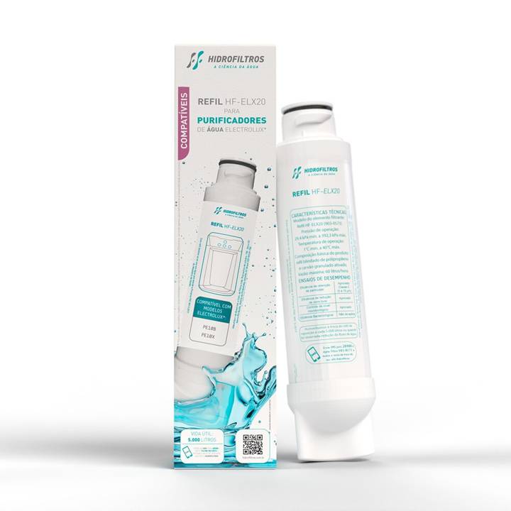 Refil Filro para Purificadores Electrolux HF-ELX 20 Hidrofiltros