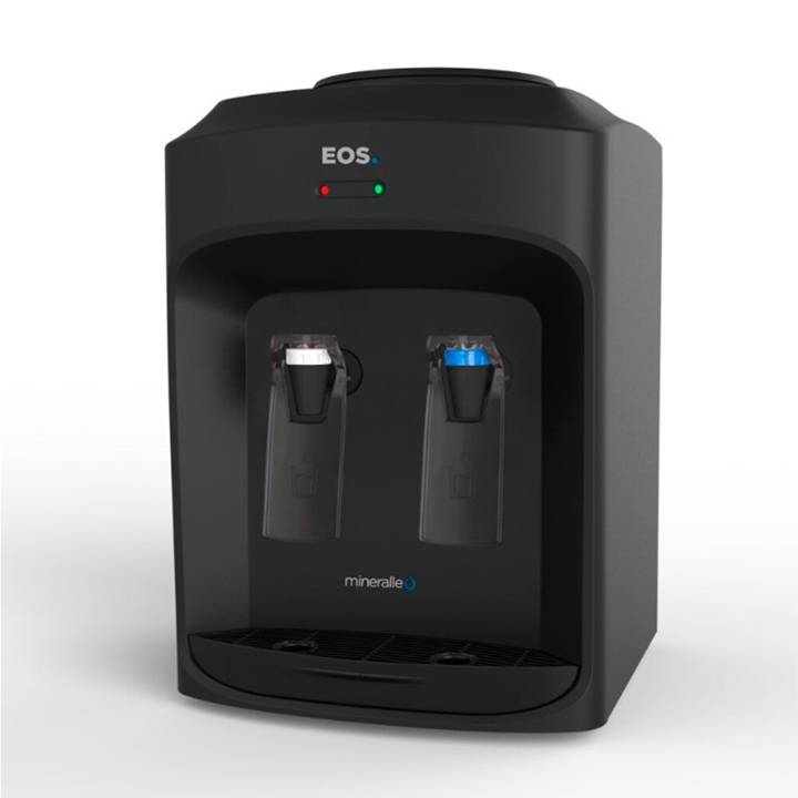 Bebedouro de Mesa para Garrafão EOS Mineralle Eletrônico Preto EBE01BP Bivolt