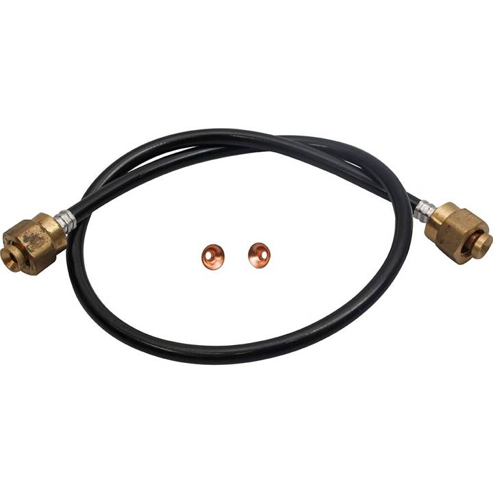 Capilar 1/4 SAE 2mm 0.5M Flexível Conector 2 Lados Retos Eos