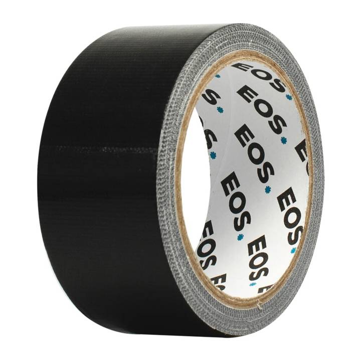 Fita Multiuso Isolante EOS Preta Tipo Silver Tape com Alta Aderência 10m x 48mm