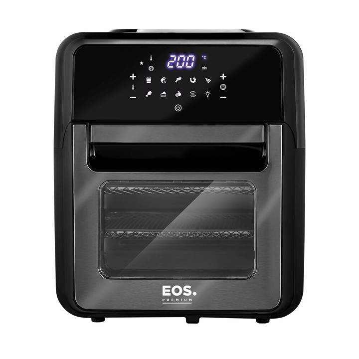 Fritadeira Sem Óleo Air Fryer EOS 12 Litros Premium Digital Touch Titanium EAF12T 110V