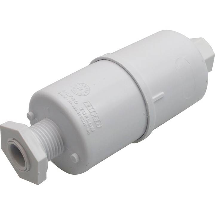 Filtro Refil Água Abs Carvão Ativado Branco 5 X 10 c/Porcas Zuffer