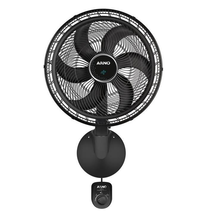 Ventilador de Parede Arno Ultra Silence Force Desmontável com 6 Pás 50cm Preto VD51 110V