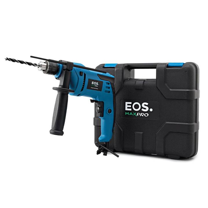 Furadeira de Impacto EOS MaxPro 3/8pol 650W + Maleta com 12 Acessórios 110V