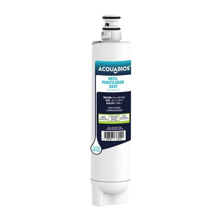 Filtro Refil para Purificador de Água Easy Acquabios Girou Trocou