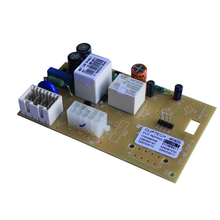 Placa Eletrônica para Geladeira Brastemp/Consul 326059370 Kirchhoff Low  ClipTech Bivolt