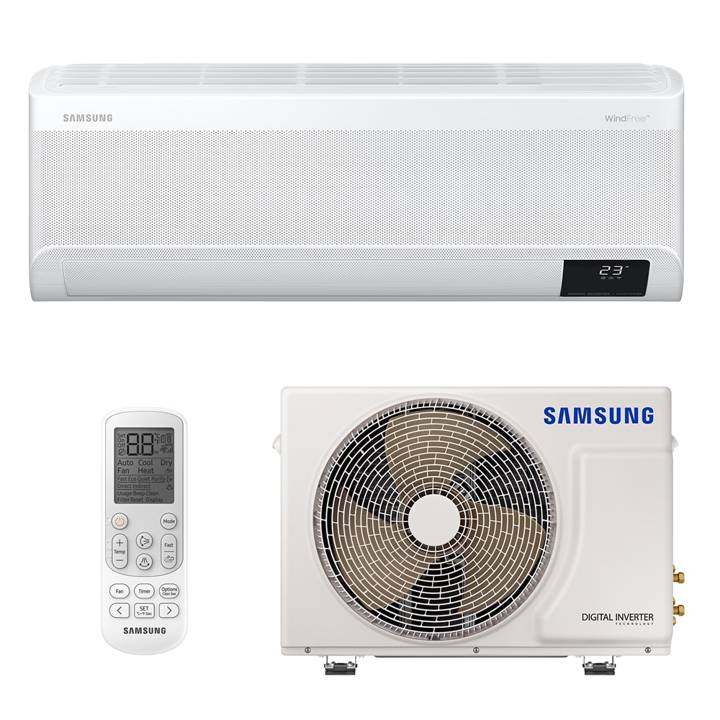 Ar-Condicionado Split Inverter 12000 BTUs Samsung WindFree High Wall Só Frio AR12AVHABWKNAZ 220V