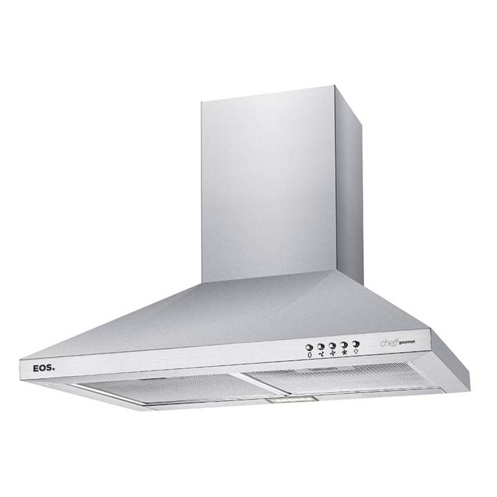 Coifa e Depurador de Parede Piramidal EOS 60cm Cheff Gourmet Inox ECO61PPI 110V