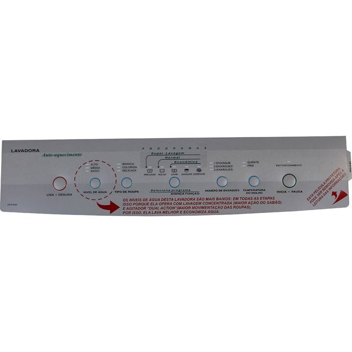 Painel Decorativo Compatível Lavadora Brastemp CP0340