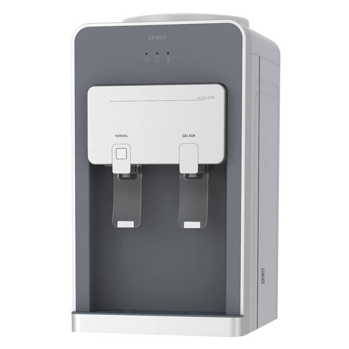 Bebedouro de Mesa para Garrafão Spirit Eletrônico Cinza e Prata SBG1 110V