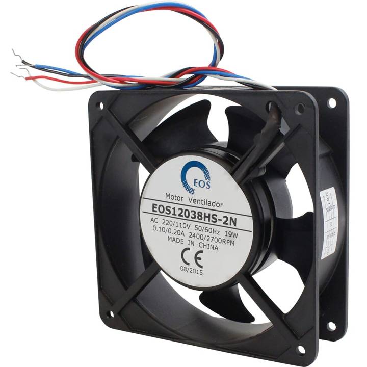 Micro Motor Ventilador Ventoinha EOS 120 x 120 x 38mm Bivolt