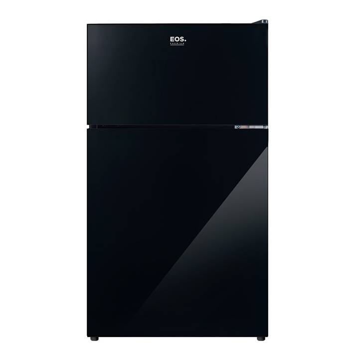 Frigobar EOS 88 Litros Duplex  com Porta de Vidro Preto EFB140V 110V