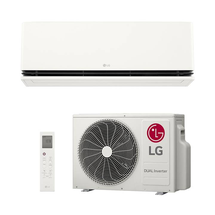 Ar-Condicionado Split Inverter 9000 BTUs LG Dual Inverter AI Air Só Frio S3-Q090AKH0 220V