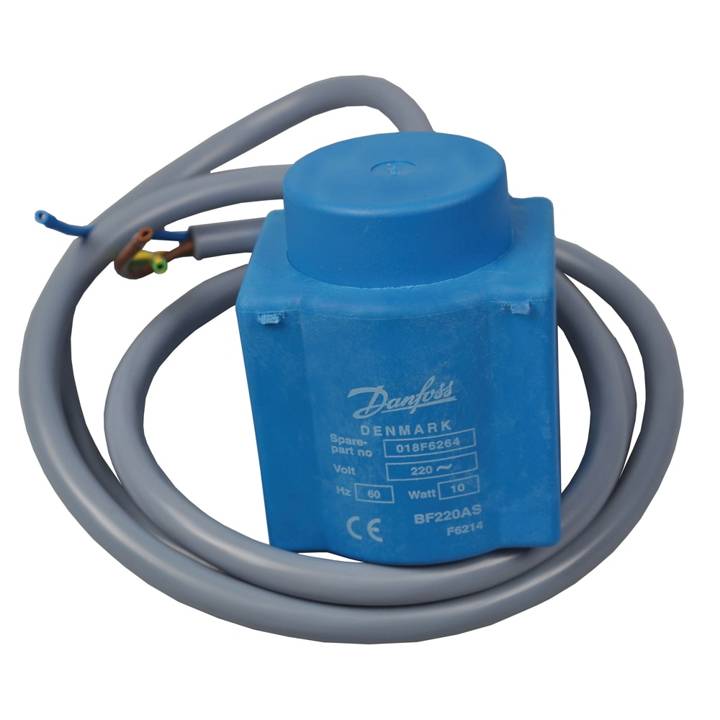Bobina Válvula Solenoide com Cabo 018F6264 14W 60Hz Danfoss