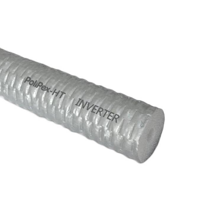 Tubo Isolante Polietileno Blindado Inverter Preto 1/4 6mm Barra de 2 metros
