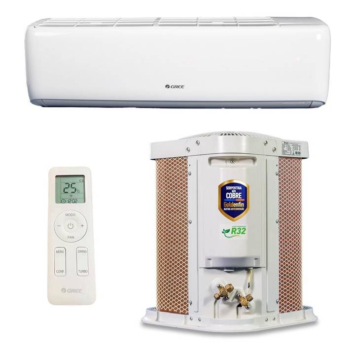 Ar-Condicionado Split Inverter 9000 BTUs Gree G-Top Auto Connection High Wall Quente e Frio GWH09ATA-D6DNA1A/GWH09ATA-D6DNA1A 220V